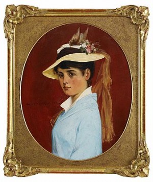 Kvinna Med Hatt by Axel ENDER