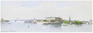 Stockholms Slott Från Blasieholmen by Anna PALM DE ROSA