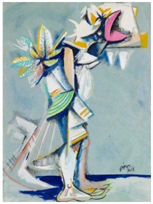Yerbero by Roberto DIAGO - auction artwork with signature
