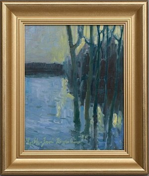 Vårlandskap by Markku-Jussi KOMULAINEN - auction artwork with signature