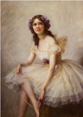 Balettdansös by Herbert James DRAPER - auction artwork with signature