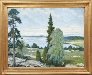 Sjölandskap by Paul MYRÉN