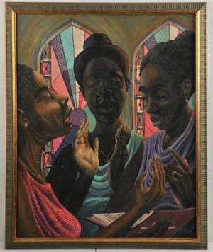 Sweet Gospel Trio by John HOLYFIELD - auction artwork with signature