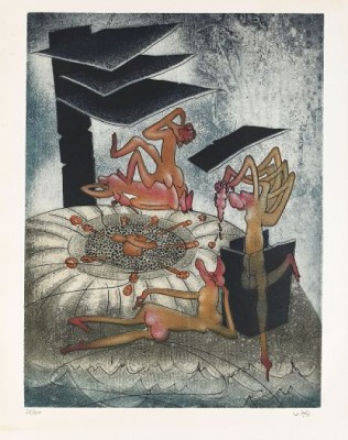 La Danse De La Mort. The Complete Set Of 8 Colour Etchings With Aquatint by Roberto MATTA