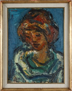 Porträtt by Gyula KONFAR - auction artwork with signature