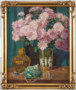 Blomsterstilleben by Gotfred RODE