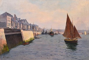 Harbour View, Le Havre by Alexandr Semenovich EGORNOV