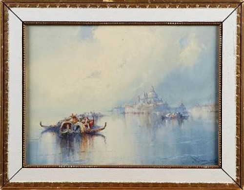 Motiv Från Venedig by W. KNOX - auction artwork with signature