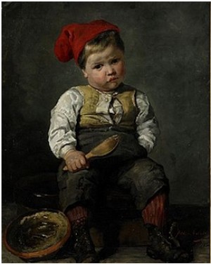 Den Lille Kökspojken by Julia CARLSON-JOLIN - auction artwork with signature