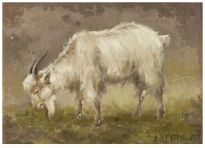A Goat by Alexander Nikolaievich STEPANOV - auction artwork with signature