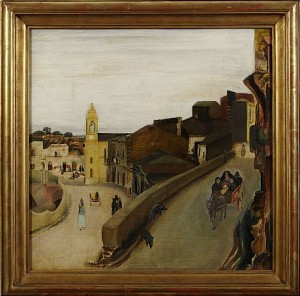 Sydländskt Bymotiv by Ernst SÖDERBERG