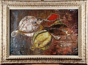 Fiskstilleben by Michel Marie POULAIN