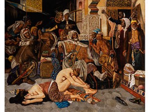 Auf Dem Sklavenmarkt by Gyula TORNAI