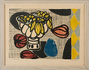 Komposition Med Frukt by Arne LINDAAS - auction artwork with signature