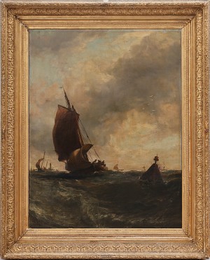 Segelbåtar Till Havs by Edwin HAYES