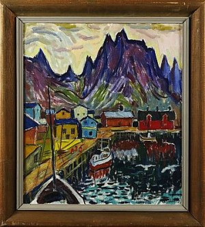 Småbåtshamn by Bengt ELLIS