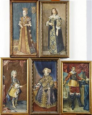 (5) Regentporträtt, Kopior Efter Original På Gripsholm by Ellen JOLIN