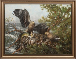 Havsörnar by Kjell LINDBLAD - auction artwork with signature