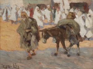 Rue Passante à Kairouan by LAZARE-LÉVY - auction artwork with signature