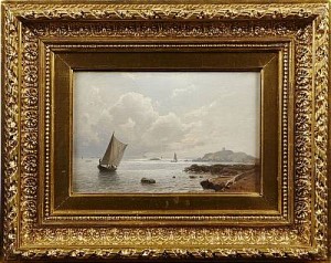 Kustvy Med Segelbåtar by Albert BERG