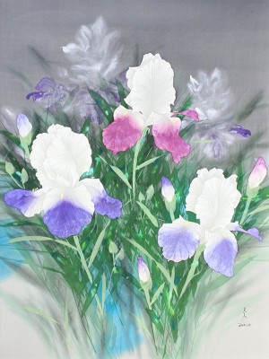 Iris Passion by David LEE - auction artwork with signature
