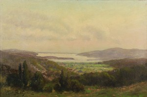 View Of Clear Lake by Carl Christian DAHLGREN - auction artwork with signature