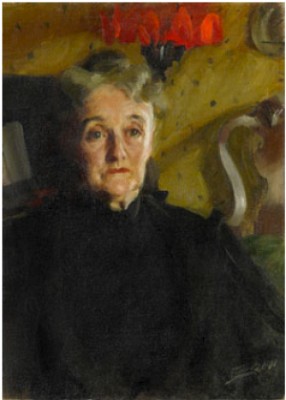 Porträtt Föreställande Mrs Mary Morris Hallowell by Anders ZORN