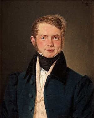 Mansporträtt by Christian Albrecht JENSEN