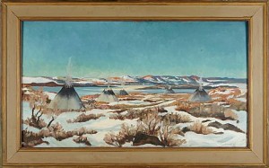 Lapplandsmotiv by Erik MAGNUSSON - auction artwork with signature