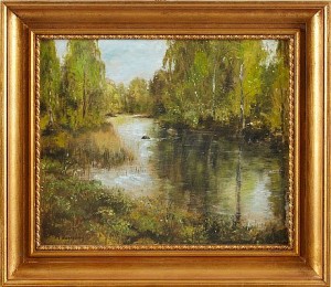 Landskap by Mikael BARREHAG - auction artwork with signature