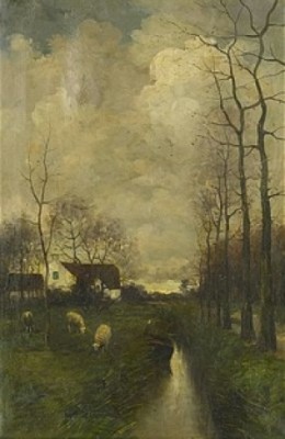 Holländskt Landskap by Charles Paul GRUPPE