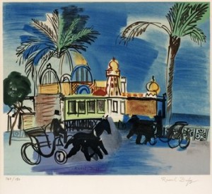 Nice, Le Casino De La Jetée Aux Deux Calèches by Raoul DUFY