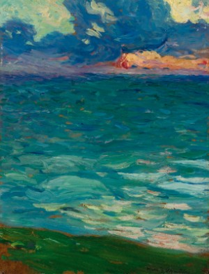 Au Bord De La Mer by Henri Jean Guillaume MARTIN