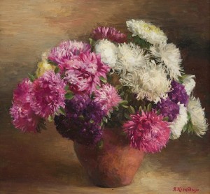Recent Asters by Vladimir Nikolaevich KORKODYM - auction artwork with signature