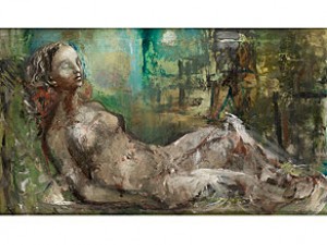 Liegender Mädchenakt by Anneliese PLANKEN - auction artwork with signature