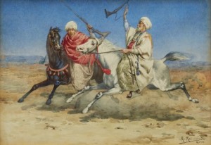 Beduiner Till Häst by Roberto RAIMONDI - auction artwork with signature