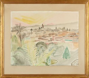 Motiv Från ökenstad by Geneviève Marie GALLIBERT - auction artwork with signature