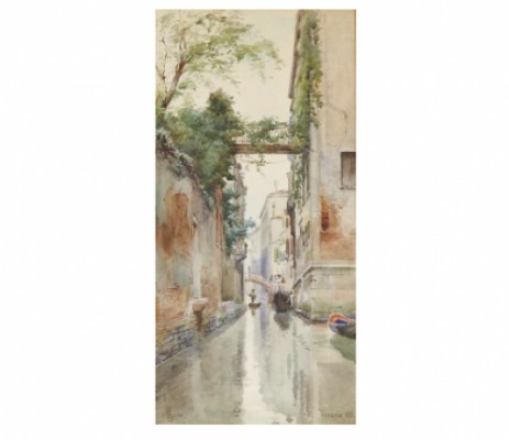 Venetiansk Kanal Med Gondoler by Ellen JOLIN
