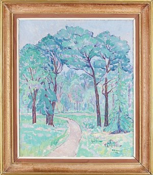 Parklandskap by Urho OINILA - auction artwork with signature
