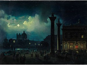 Venedig Im Mondschein by Luigi BARTEZZAGHI - auction artwork with signature