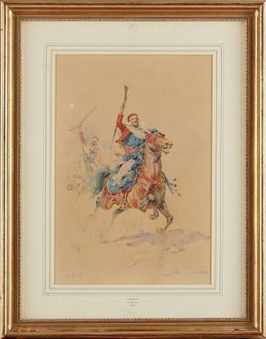 Pursuit by Alphonse BIRCK - auction artwork with signature