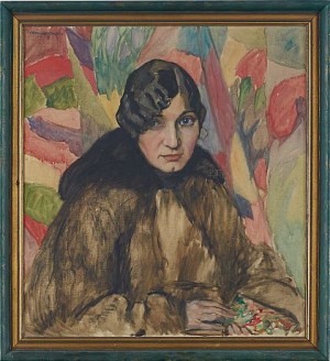 Kvinnoporträtt by Alfred PROESSDORF