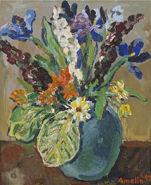 Blomsterstilleben by Albin AMELIN