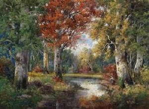 Autumn Woodland by Alois ARNEGGER