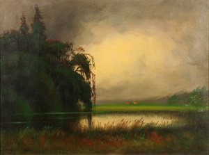 Near Stockton, California by James Everett STUART - auction artwork with signature