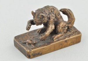 Chat Attrapant Une Souris by Christophe FRATIN