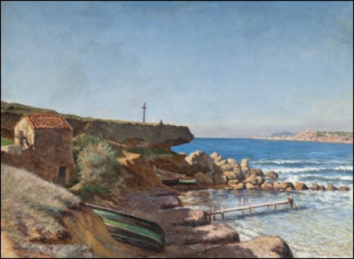 Båtbrygga by Adolf Von BECKER