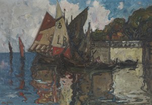 Harbour Scene From Venice by Emil ZOIR