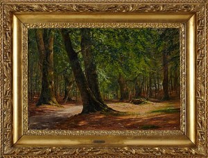 Skogslandskap Med Figur by Johan Peter WILDENRADT - auction artwork with signature