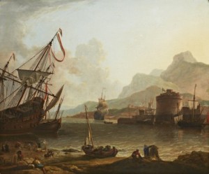 Vid Hamnen by Adrien MANGLARD - auction artwork with signature